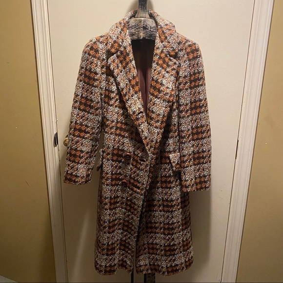 Vintage Med/Large Union Label  Tweed Trench style - Picture 6 of 16